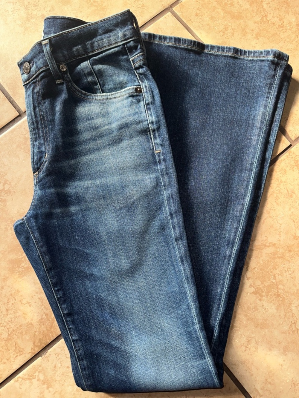Citizens of Humanity x Anthropologie Fleetwood High Rise Flare Jeans sz 28 - Picture 10 of 11